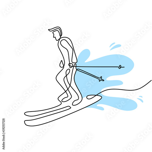 Single continuous line draw...
