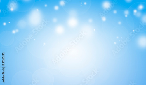 White lights bokeh , Celebration, Bokeh christmas, defocus glitter blur on blue background with copy space. Illustration. © Siwakorn1933