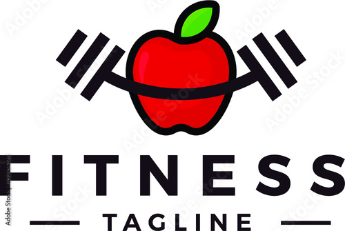 Fitness logo nutrition health exercise 