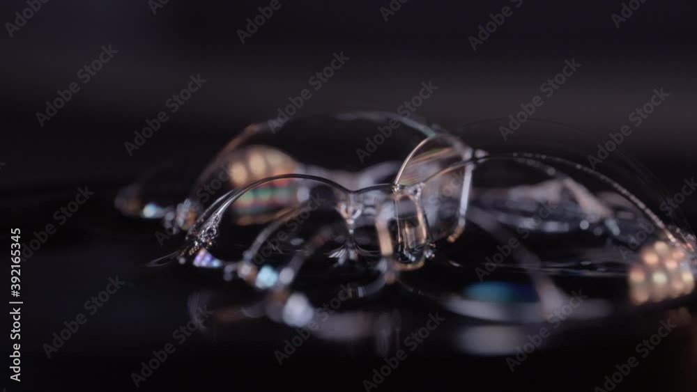Close Up View Of Soap Bubbles On Wet Surface With Transparent And Moving Texture - macro Close Up View Of Soap Bubbles On Wet Surface With Transparent And Moving Texture - macro