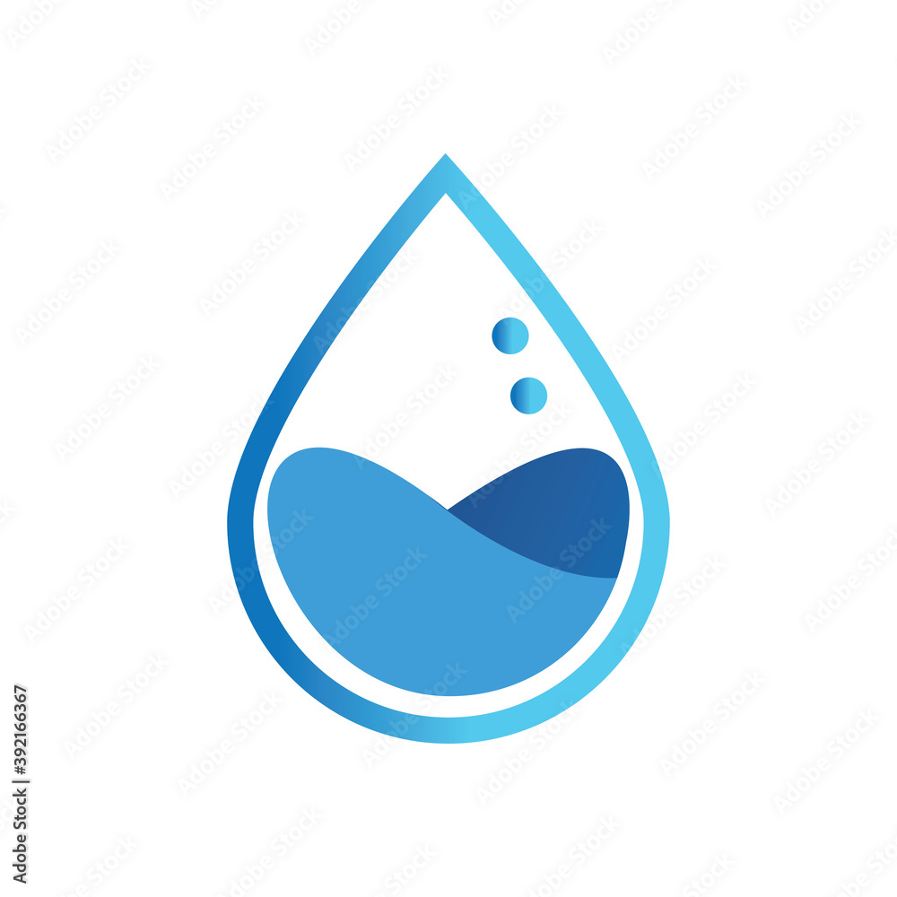 Water logo icon vector template. Water logo icon vector template.