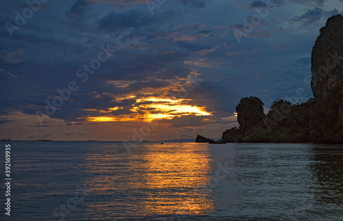 Krabi, Thailand - Tonsai Bay Sunset