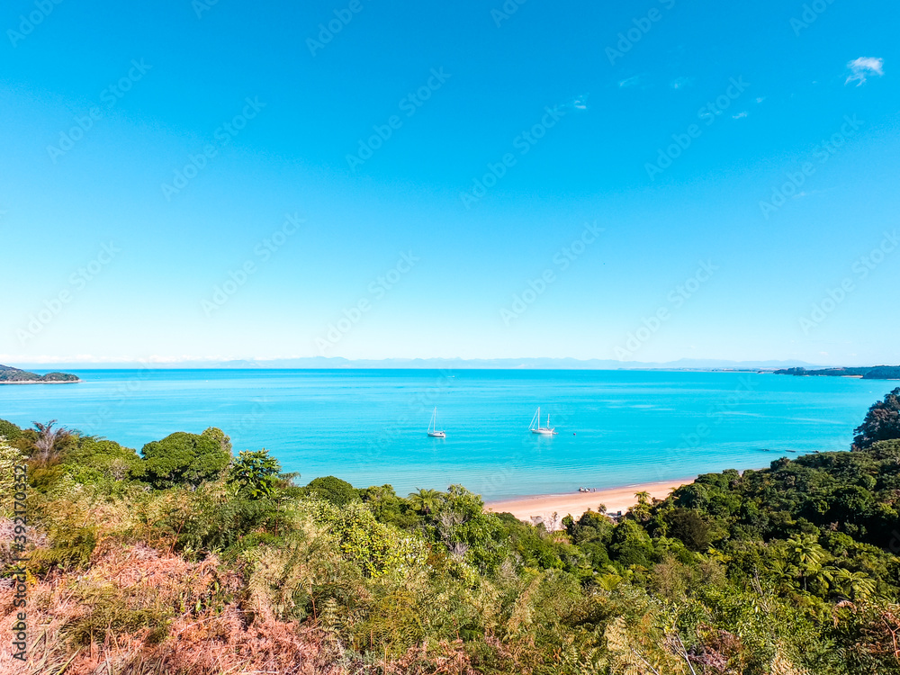 Beaches in Abel Tasman National Park, New Zealand. 