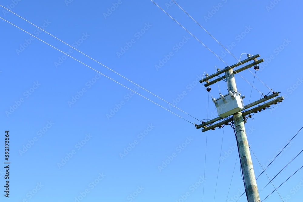 Power poles and power lines
Power poles and power lines