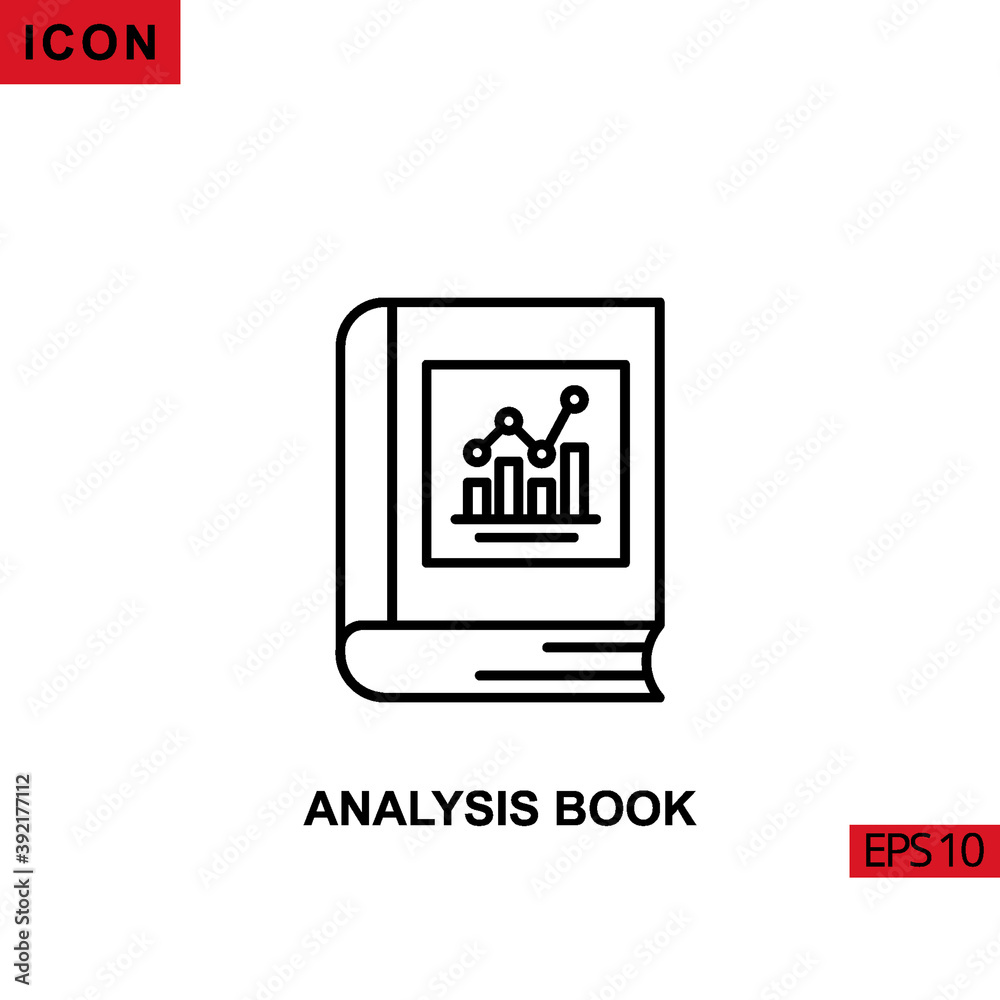 Icon analysis book with bar infographic chart. Outline, line or linear vector icon symbol sign collection for mobile concept and web apps design. Icon analysis book with bar infographic chart. Outline, line or linear vector icon symbol sign collection for mobile concept and web apps design.