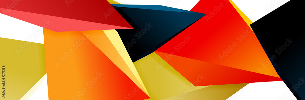 Triangle mosaic abstract background, 3d triangular low poly shapes. Geometric vector illustration for covers, banners, flyers and posters and other Triangle mosaic abstract background, 3d triangular low poly shapes. Geometric vector illustration for covers, banners, flyers and posters and other