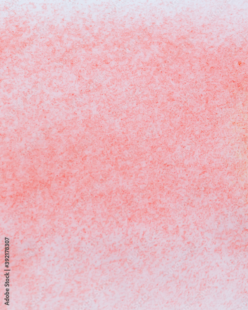 Fototapeta premium Red paint on the snow in winter.