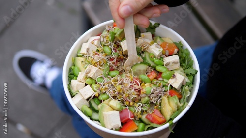 Photography Healthy food delivery for quick meal on the go