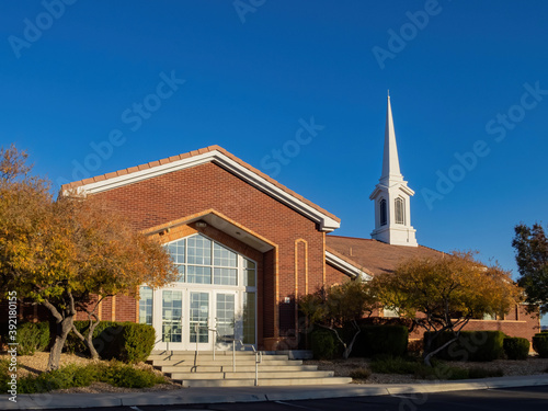 Sunny view of The Church of Jesus Christ of Latter day Saints photo