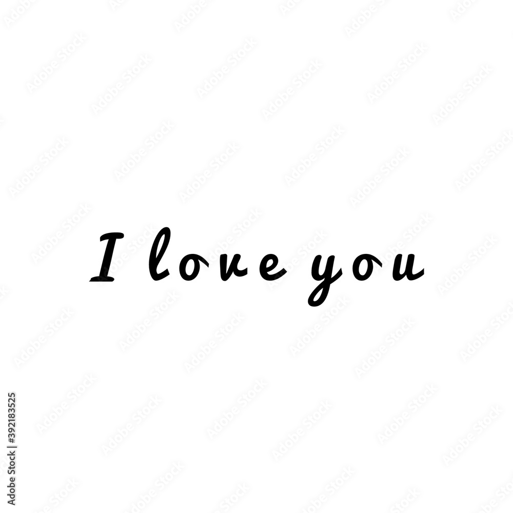 ''I love you'' Quote Lettering ''I love you'' Quote Lettering
