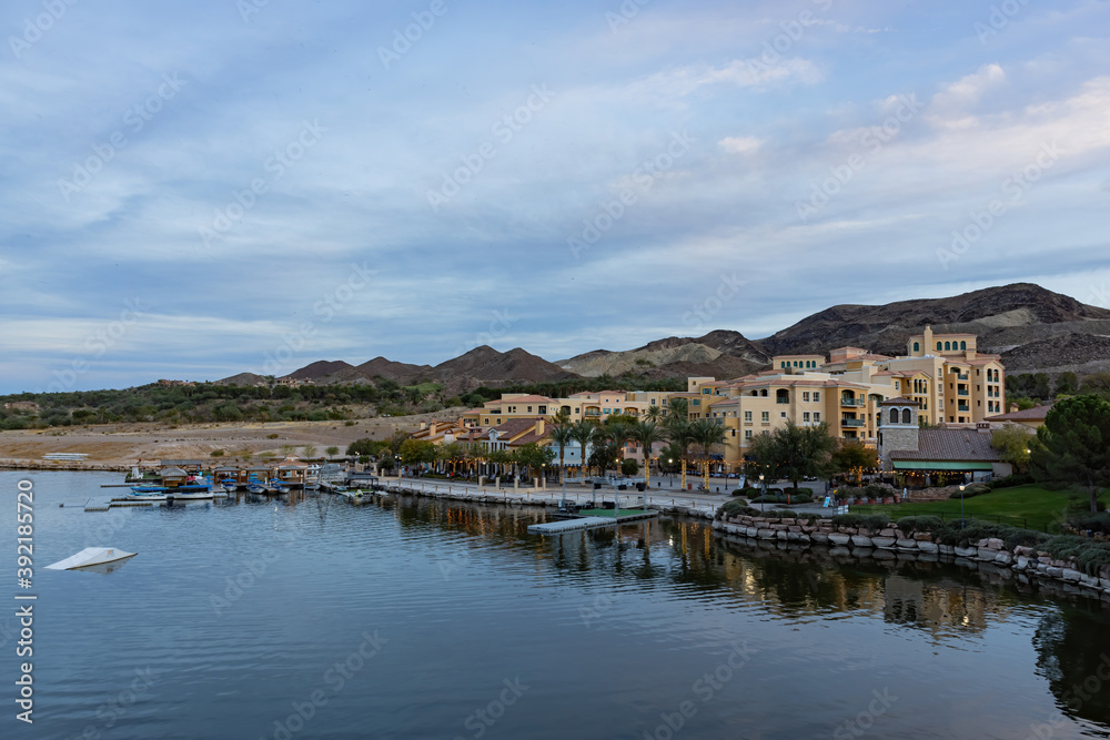 Afternoon view of the Lake Las Vegas area
