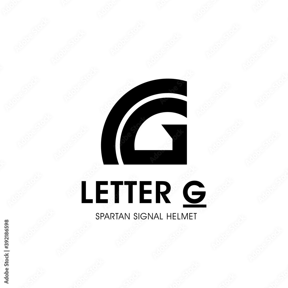 Letter G Signal or Letter G Spartan Helmet Logo Letter G Signal or Letter G Spartan Helmet Logo