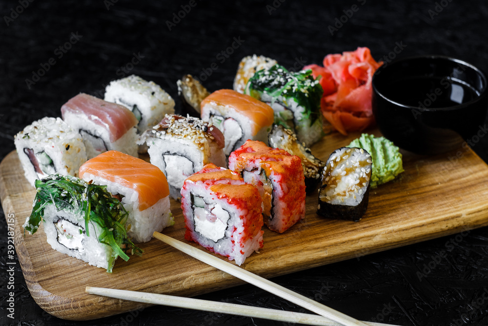 Sushi. Rolls. Nigiri. Maki. Sushi Set Sushi. Rolls. Nigiri. Maki. Sushi Set