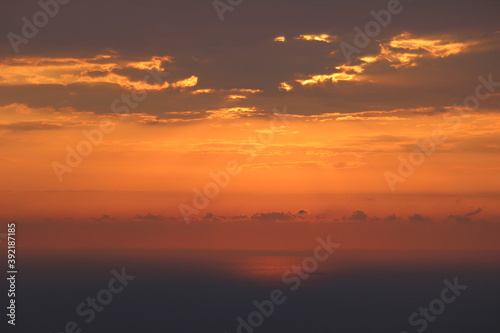 fiery sunset at sea © Даниил Коновалов