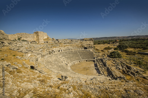 Ruins of the theater of Miletus, Turkey photo
