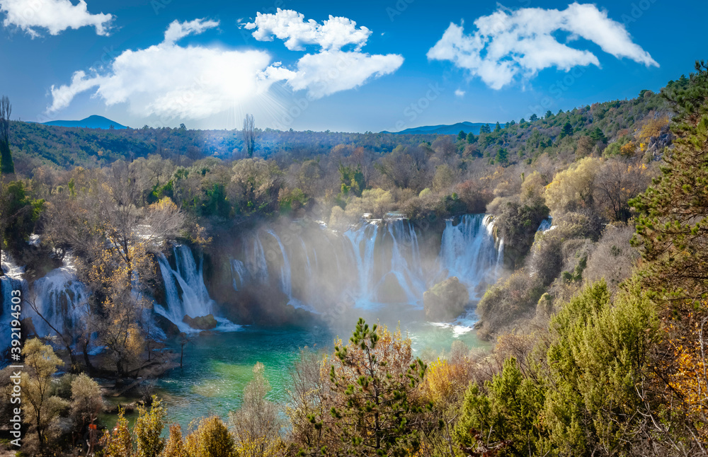 waterfall Kravice in Bosnia and Herzegovina