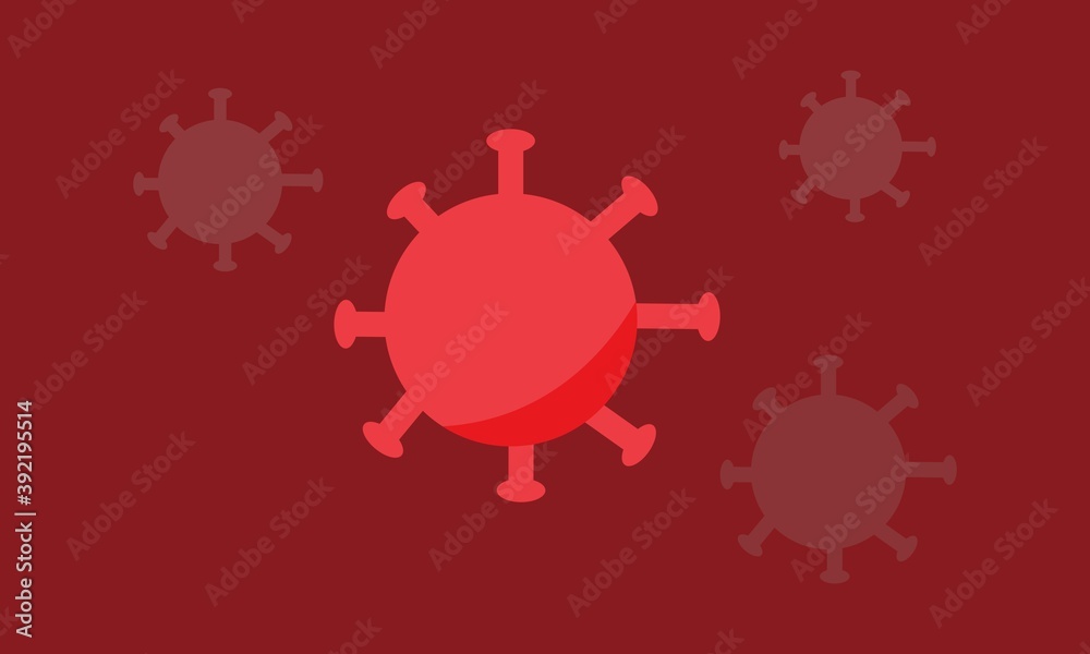 Corona virus, this illustration graphic of red corona virus is very suitable for use of content about covid - 19 or something else about covid - 19 Corona virus, this illustration graphic of red corona virus is very suitable for use of content about covid - 19 or something else about covid - 19