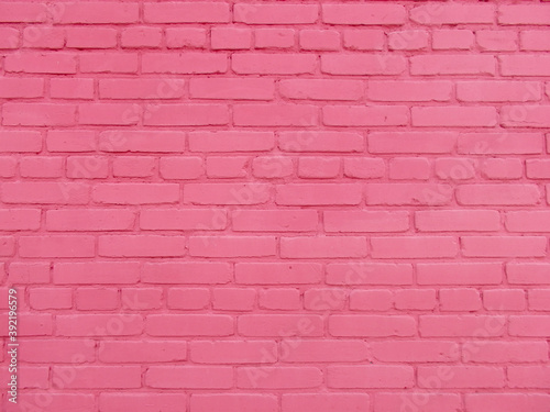Pink brick wall as background, texture.