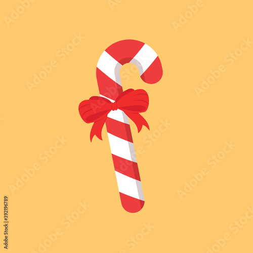 Mini Christmas Candy Canes vector.