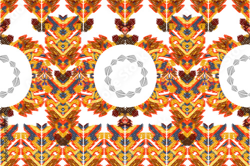 Drapery curves pagan tripe seamless pattern. Indian old surface background. Vector ornament