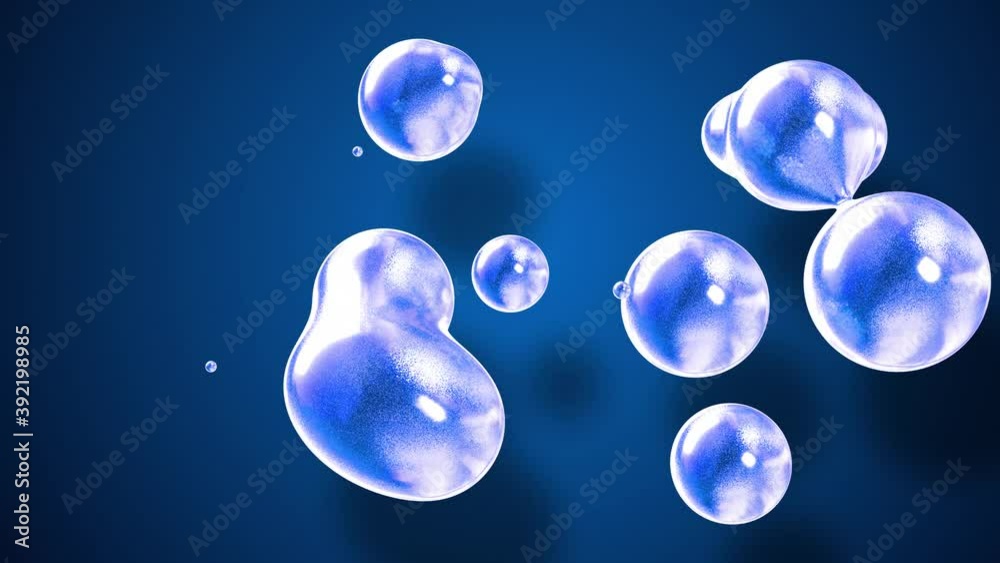 amasing abstract background of metaballs as if glass drops or spheres filled with blue sparkles merge together and scatter move around cyclically in 4k. Looped seamless animation with glisten bubbles. amasing abstract background of metaballs as if glass drops or spheres filled with blue sparkles merge together and scatter move around cyclically in 4k. Looped seamless animation with glisten bubbles.