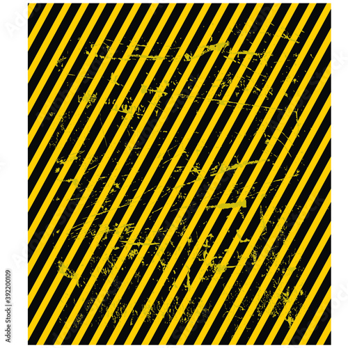 black and yellow hazard stripes
