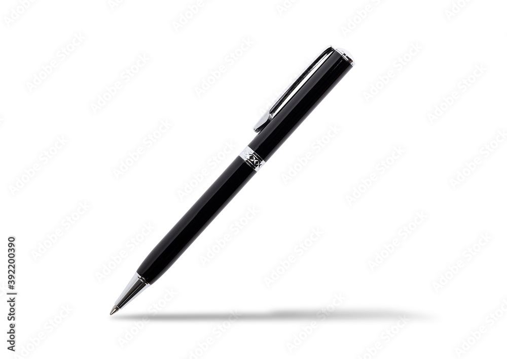 Black pen isolated on white background with clipping path Black pen isolated on white background with clipping path