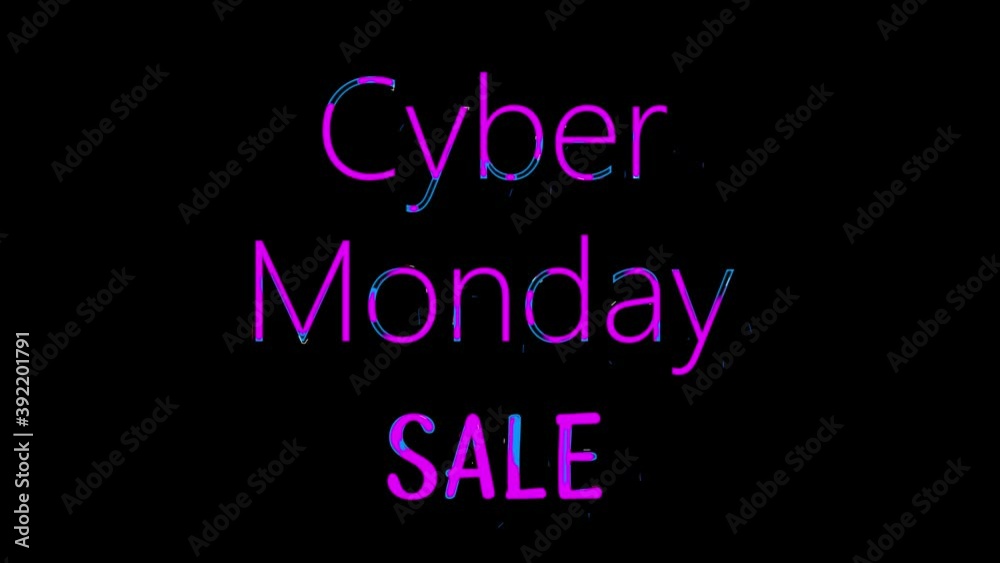 Cyber Monday animation. Sales and discounts. text Cyber Monday banner 4K video. Looped animated Cyber Monday animation. Sales and discounts. text Cyber Monday banner 4K video. Looped animated