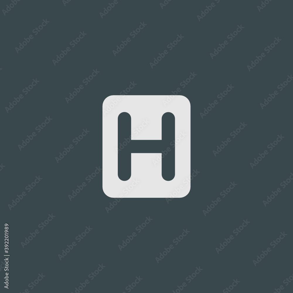 Hospital Sign - Tile Icon Hospital Sign - Tile Icon