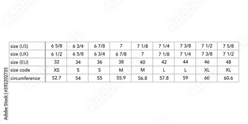 Men standard hat size in cm body measurements for different country, style fashion male size chart for site, production and online clothes shop. XS, S, M, L, XL, 32, 34, 36, US, UK EU, circumference