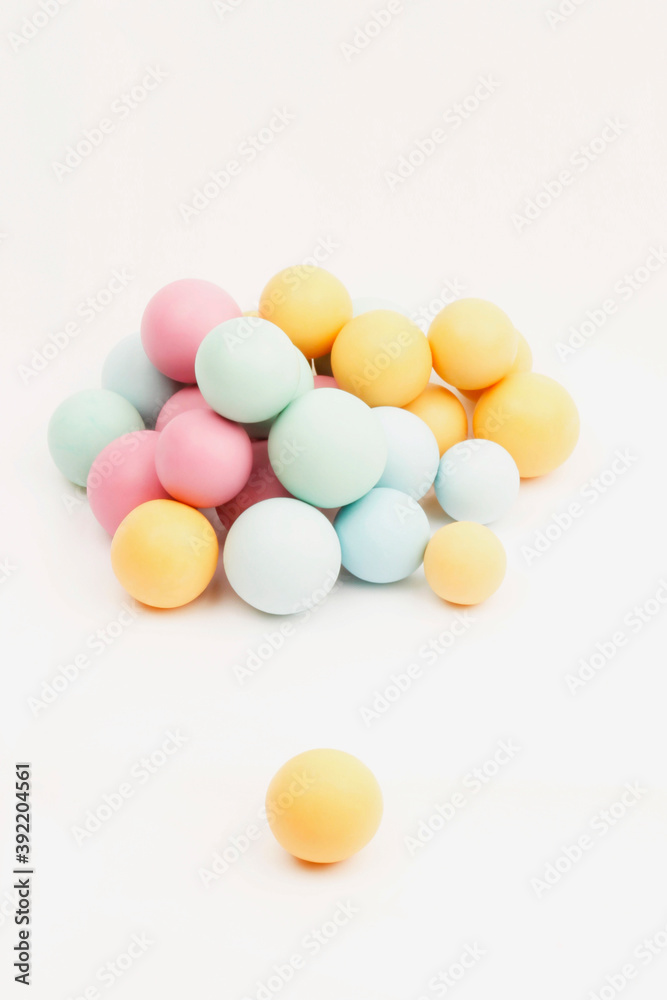 candy on white background