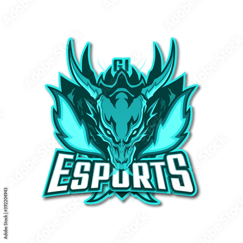 Esports Team Gaming Logotype - GI Esports Monochromatic