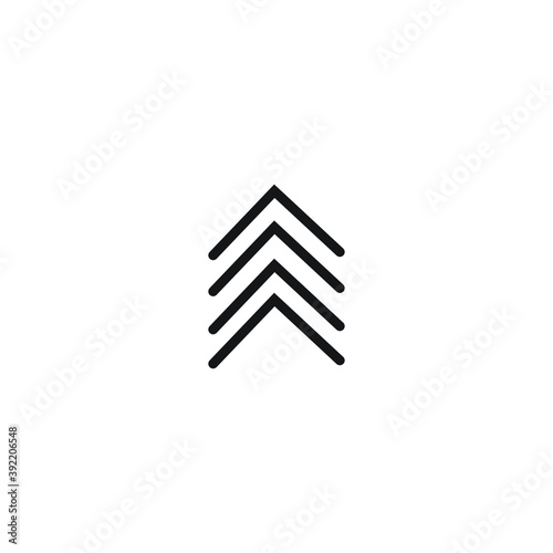 Icon vector graphic of arrow line, good for template web