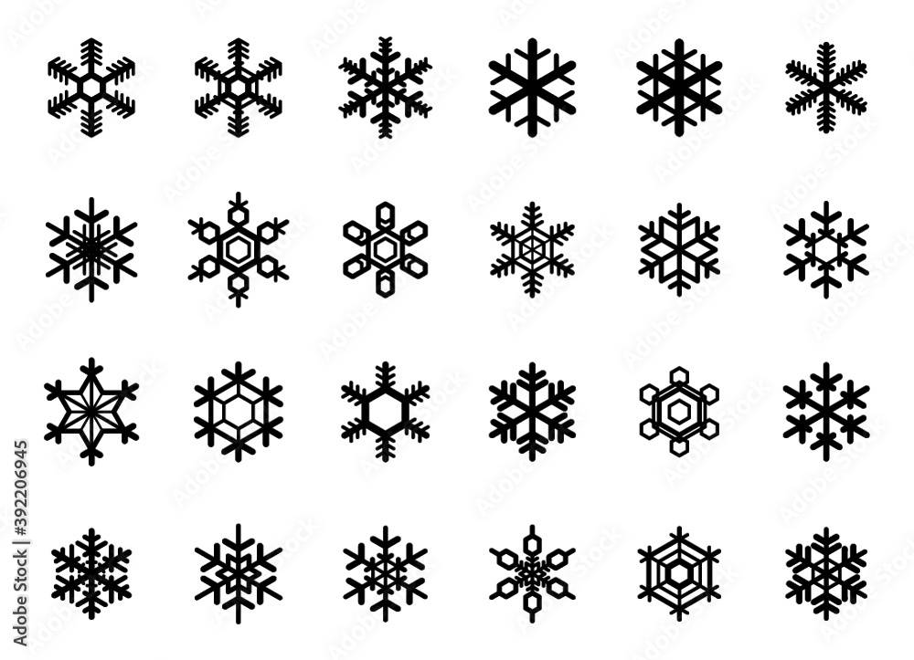 雪の結晶（24種類）