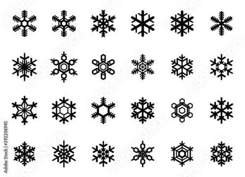 雪の結晶（24種類）