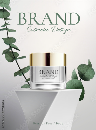 Body and face cosmetic ad