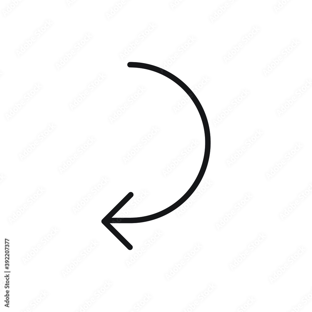 Icon vector graphic of arrow line, good for template web Icon vector graphic of arrow line, good for template web