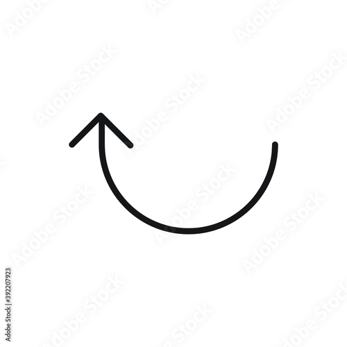 Icon vector graphic of arrow line, good for template web