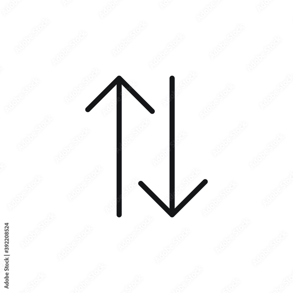 Icon vector graphic of arrow line, good for template web Icon vector graphic of arrow line, good for template web