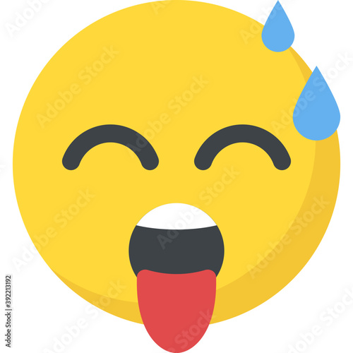 
Emoji representing tiredness concept
