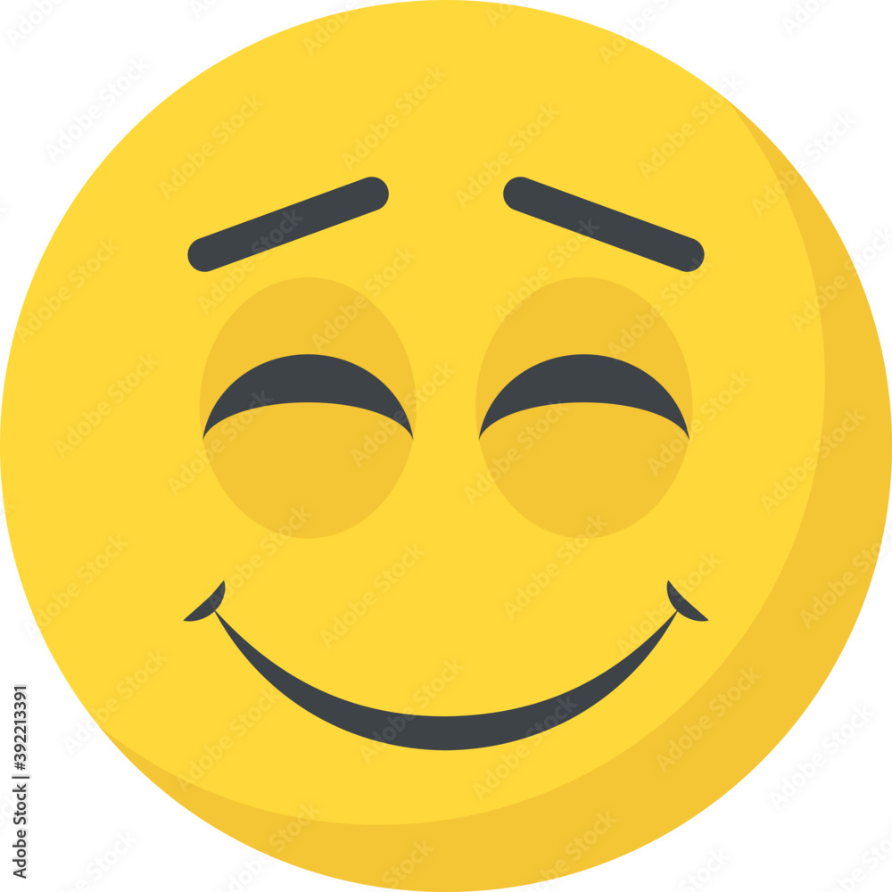 A social communication platforms’ emoji happy expression
A social communication platforms’ emoji happy expression