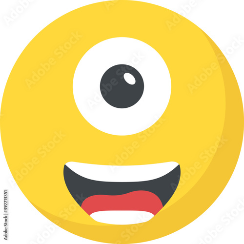 
A social communication platforms’ emoji laughing expression

