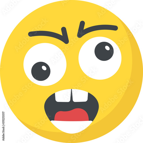 
Surprised smirking emoticon face
