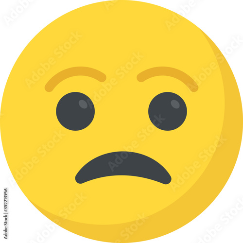 
Sad smiley face, depressed concept
