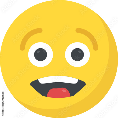 
Surprised smirking emoticon face
