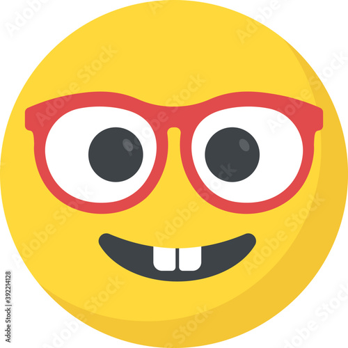
Naughty expression through emoticon icon
