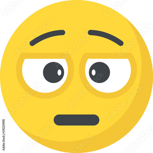 
A smiley expressing being surprised

