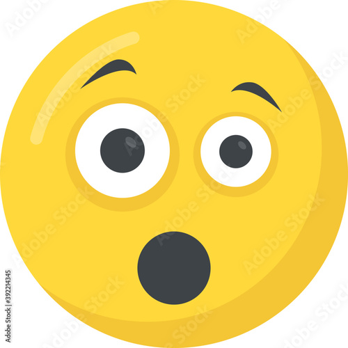 
A smiley expressing being surprised
