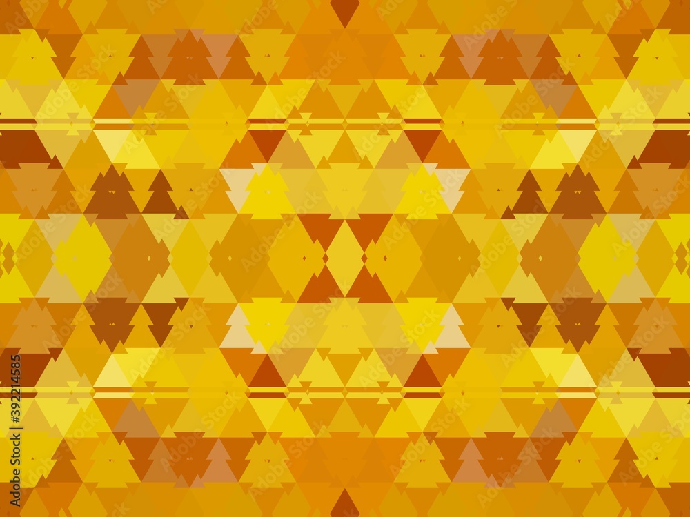 triangular mosaic patterns and design by reflection of vivid yellow coloured industrial hose triangular mosaic patterns and design by reflection of vivid yellow coloured industrial hose