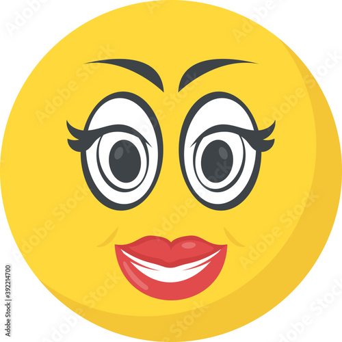 
An emoticon depicting expression of being naughty
